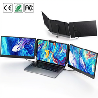 Écran d'extension portable S2 pour ordinateur portable, 14 pouces FHD 1080P IPS Type C, double moniteur, compatible avec les ordinateurs portables de 13 à 17 pouces, directement de l'usine OEM ODM