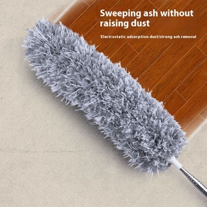 <span class=keywords><strong>Plumeau</strong></span> en microfibre rétractable extra-long chiffon de dépoussiérage ménager nettoyage par adsorption électrostatique pour plumeaux de lit au plafond - Product Image 3