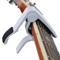 Capo gitar aluminium paduan 6-String, Capo hitam akustik & Capo listrik untuk instrumen musik