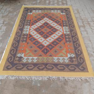 High Quality Hand-Knotted Woolen Rug Customizable Size Novelty for Living Room Hotels for Camping Travel Woven for Prayer - Product Image 6