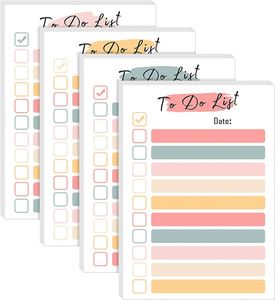 Bloc de Notas con 50 Hojas para Listas de Tareas, Notas Adhesivas de Colores, Bloc de Notas Adhesivas, Planificador Diario Portátil, Lista de Compras - Product Image 1
