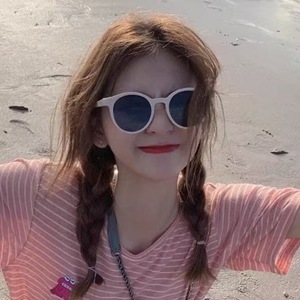 Lin Xiaozhai – lunettes de soleil rondes pour femmes, monture en PC, lentille Ac, protection Uv375, Style rétro à la mode, couleur noire - Product Image 3