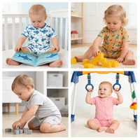 Combinaison de bébé en bambou et élasthanne de haute qualité, manches courtes, été, pyjama, nouveau-né, motif imprimé, une pièce, body pour enfants