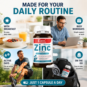Suplemento de Zinc Shecome al por Mayor con Semilla de Calabaza para la Salud de la Próstata, 120 Cápsulas de Zinc Glicinato - Product Image 2