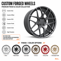 Jantes en alliage forgé sur mesure 1 pièce en satin gris bronze à 5 branches, 18, 19, 20, 21 pouces, 5x112, 5x120, 5x114.3 pour BMW M3 M4 Audi RS5