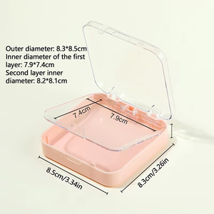 Empty Transparent Two Layer Plastic <strong>Nail</strong> Tips Organizer Display Storage Case Press on <strong>Nail</strong> Storage <strong>Box</strong> - Product Image 6