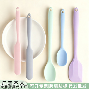 Ensemble de spatules en silicone, outils de pâtisserie, compatibles lave-vaisselle et four, violet, lot de 2 - Product Image 4