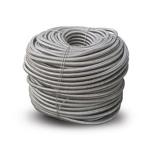 Tuyau tressé en acier inoxydable, 6-100mm, résistant aux hautes températures, flexible, gris, pour connexion de machines-outils - Product Image 3