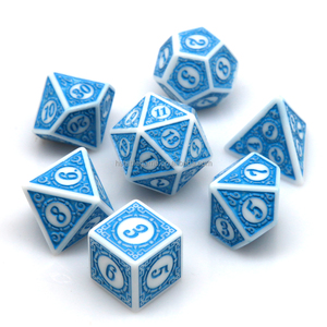 Haute qualité HS DICE polyédrique mdn RPG donjons et dragons ensemble <span class=keywords><strong>de</strong></span> dés à motif acrylique - Product Image 1