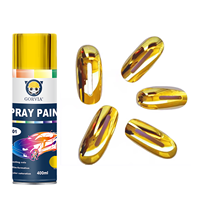 GORVIA P401G 319 #   Peinture automobile haute performance couleur or brillant, peinture aérosol chromée