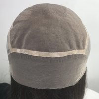 Perruque médicale complète en polyskin à base mono, sur mesure, petite et grande taille, sans colle, invisible, en cheveux humains européens et chinois