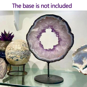 Sỉ buôn tinh thể đá chữa bệnh thạch anh, thạch anh tím tự nhiên, lát đá mã não, thạch anh dạng tổ ong, lát đá <span class=keywords><strong>druzy</strong></span> - Product Image 4