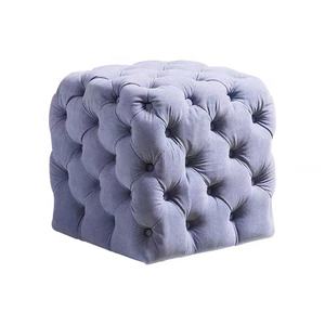 Pouf carré en tissu avec boucle de tirage, <span class=keywords><strong>tabouret</strong></span> à chaussures, <span class=keywords><strong>tabouret</strong></span> de maquillage pour salon, <span class=keywords><strong>tabouret</strong></span> carré - Product Image 2