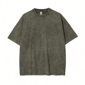 Design Loose Fit Graphic or Blank Options 230g Streetwear Style Cotton T-<b>Shirts</b> - Product Image 5