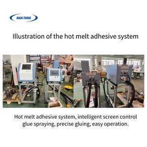 Yeni <span class=keywords><strong>2</strong></span>-Gun sıcak tutkal makinesi kontrol programı katlanır kutu sistemi için temel Motor çekirdek bileşen pompa gıda ambalaj ahşap - Product Image 4