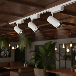 ไฟติดเพดานแบบรางอัจฉริยะ COB LED อลูมิเนียมปรับได้ ซูมได้ สีดำทันสมัย สำหรับห้างสรรพสินค้า - Product Image 1