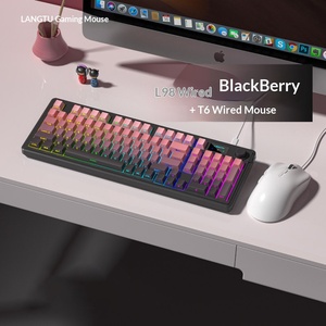 คีย์บอร์ดไร้สายบลูทูธแบบสามโหมด RGB คีย์บอร์ดเมมเบรนแบบมีสายแบบเงียบสำหรับสำนักงานและแล็ปท็อปสำหรับเล่นเกม - Product Image 6