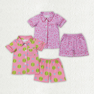 Conjunto de Pijamas para Niños al por Mayor, Pijamas de Verano de Manga Corta con Estampado de Fútbol y Tenis - Product Image 4