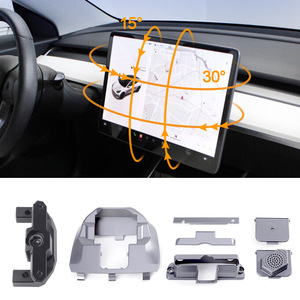 Tesla Model 3Y Dash <b>Frame</b> YC102115 Alloy Matte Finish Four Way Rotating <b>Mount</b> Bracket For Center Console Screen Upgrade - Product Image 3