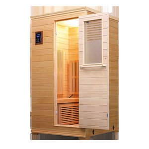 Sauna individual Ling Yuan Spectrum House con infrarrojos y vapor, con cerradura y manija. - Product Image 3