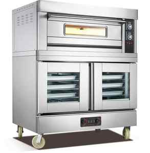 <span class=keywords><strong>Horno</strong></span> de panadería comercial de doble cubierta con <span class=keywords><strong>horno</strong></span> <span class=keywords><strong>eléctrico</strong></span> de 4 bandejas Características automáticas para hornear pan utilizado para masa - Product Image 2