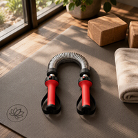 Poignée de musculation réglable en acier à ressort pour hommes – Outil multifonctionnel d'entraînement des bras et des pectoraux – Barre de force à ressort pour fitness