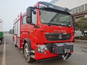 HOWO Rescue <b>Tanker</b> Featuring Folding-Arm Crane Towing Lighting 7001-10000L Capacity 65m Work Height - Product Image 6