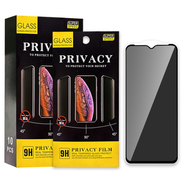 Privacy Grade AAA 9H Tempered Glass Screen Protector for 18 PRO/18 PRO MAX Infinix HOT 9 Full Cover Anti-Spy Anti-Scratch