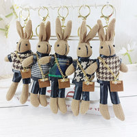 En gros, adorables petits lapins en peluche, pendentifs pour sacs, porte-clés de voiture, breloques et ornements suspendus