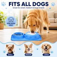 ZMaker 2026 Bol à lécher pour animaux de compagnie en silicone avec balle 2-en-1, Bol à lécher pour chien et tapis d'alimentation lente en silicone, Facile à nettoyer, Bols pour liquides et friandises
