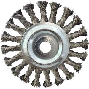 KS TOOLS Cepillo circular de alambre de acero inoxidable 0,5mm, Ø 125mm - Product Image 1