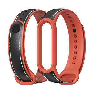 Bracelet de montre intelligente Mijobs en silicone TPU, cuir et alliage d'aluminium pour <span class=keywords><strong>Amazfit</strong></span> <span class=keywords><strong>Band</strong></span> <span class=keywords><strong>5</strong></span>/Xiaomi <span class=keywords><strong>MI</strong></span> <span class=keywords><strong>Band</strong></span> <span class=keywords><strong>5</strong></span> 6 7 - Product Image 3