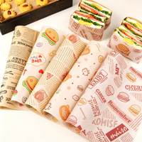 Papier sulfurisé jetable enduit de cire SP2848 pour l'emballage de hamburgers et de frites - Vente en gros