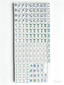 Ensemble de Mahjong américain de luxe bleu ciel en Lucite de haute qualité, 160 tuiles, impression UV, logo personnalisé, vente en gros - Product Image 5