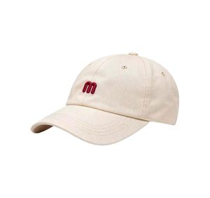 Gorra de Béisbol Beige Deportiva Vintage de Sarga Dobby, Gorra Suave Ajustable Estilo Papá, Unisex con Estampado de Letras, para Uso Diario y Protección Solar - Product Image 1