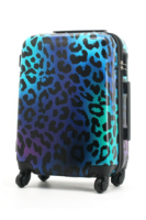 Impression personnalisée Léopard ABS PC 4 Roues Chariot Valise Organisateur Sac Bagages Voyage Bagages Ensemble