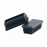 Raccords de tuyauterie de meubles d'école de bureau de maison 1.5 po par. Capuchon d'extrémité rectangulaire en plastique bouchon d'obturation