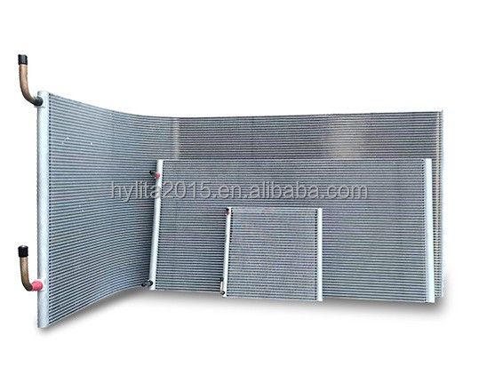 Tube and Fin Micro Channel Evaporative Condenser Coil for R407C Ammonia Industrial Refrigeration