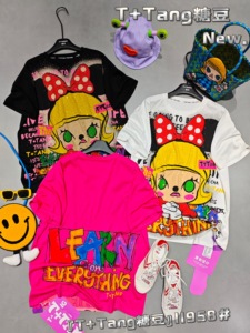 Nuevas Camisetas de Moda Oversize con Dibujos Animados para <span class=keywords><strong>Mujer</strong></span> Venta <span class=keywords><strong>al</strong></span> <span class=keywords><strong>por</strong></span> <span class=keywords><strong>Mayor</strong></span> de Camisetas Oversize para <span class=keywords><strong>Mujer</strong></span> con Pedrería y Dibujos Animados - Product Image 3