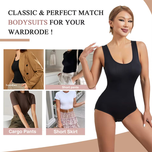 Faja Moldeadora <span class=keywords><strong>de</strong></span> <span class=keywords><strong>Cuerpo</strong></span> <span class=keywords><strong>Completo</strong></span> sin Costuras para Mujer, Control <span class=keywords><strong>de</strong></span> Abdomen, Sin Espalda, Colores Frescos, Bodysuit Reductor con Tanga - Product Image 5