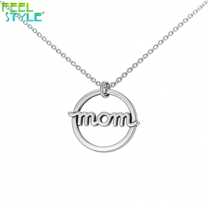 Collana con Ciondolo Personalizzabile <span class=keywords><strong>MAMMA</strong></span> & <span class=keywords><strong>PAPÀ</strong></span> in Acciaio Inossidabile Placcato Oro 18K PVD, Regalo Impermeabile per la Festa del <span class=keywords><strong>Papà</strong></span> - Product Image 3