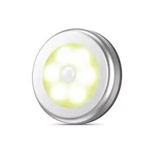 convenient and high quality motion sensor night light with magnet adhesive iron sheet