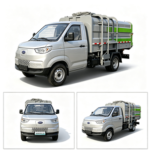 Camion à <span class=keywords><strong>benne</strong></span> <span class=keywords><strong>basculante</strong></span> électrique Karry 4X2, camion d'assainissement électrique miniature de 2,5 T pour la collecte et le transport des déchets - Product Image 2