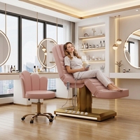 Tables de massage, lits et chaises en cuir réglables pour soins du visage, maquillage, manucure, salon de beauté, spa – Lits de luxe électriques pour maquillage et massage
