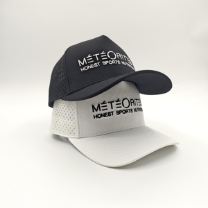 Tactical Performance 5 Panel Golf <b>Cap</b> Custom Embroidery Logo Low MOQ OEM Laser Perforated <b>Quick</b> <b>Dry</b> Waterproof Athletic Headwear - Product Image 3