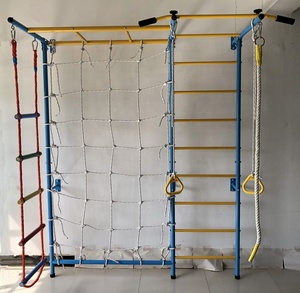Équipement de fitness et de jeu d'intérieur pour enfants 2026, barres de singe murales avec balançoire à corde de singe et échelle à corde d'<span class=keywords><strong>escalade</strong></span> - Product Image 5