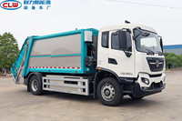 Camion compacteur de déchets électrique zéro émission, véhicule de collecte des déchets à compression hydraulique pour les déchets municipaux