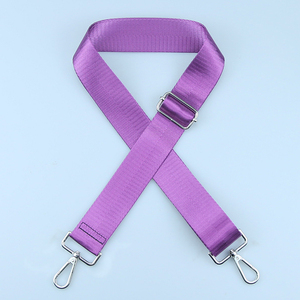 Cinturino <span class=keywords><strong>viola</strong></span> tinta unita tracolla lunga 3.8cm tracolla all'ingrosso tracolla larga OEM ODM - Product Image 2