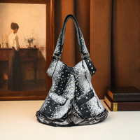 Sac à main de luxe de créateur pour femme, style veste, avec boutons en strass et perles, poignée supérieure et bandoulière