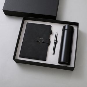 Luxury Corporate Custom Logo Promotional A5 Pu Notebook Planner and Thermos Cup Pen 3pcs Office Business Notebook <b>Gift</b> <b>Sets</b> - Product Image 3